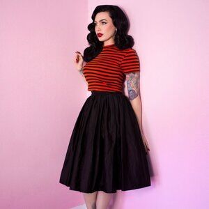 Vixen by Micheline Pitt - Black Swing Skirt